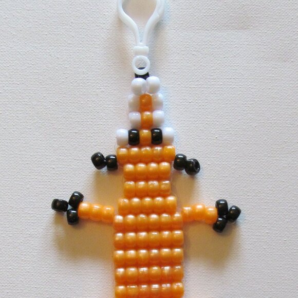 Large Pony Bead Fox with Clip #2712025 - Picture 1 of 2
